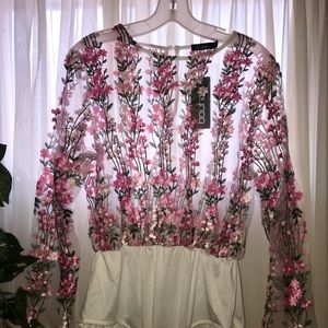 Boohoo Floral Bodysuit